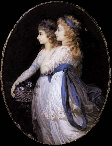 Georgiana, Duchess of Devonshire, with Lady Elizabeth Foster